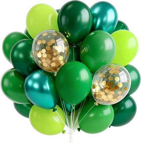 Miniatura 11 de PartyWoo Globos Negros y Dorados 66 piezas 12 Pulgadas Negro Mate Blanco Cromado Dorado Metálico Globos de Confeti para Graduación Baby Shower