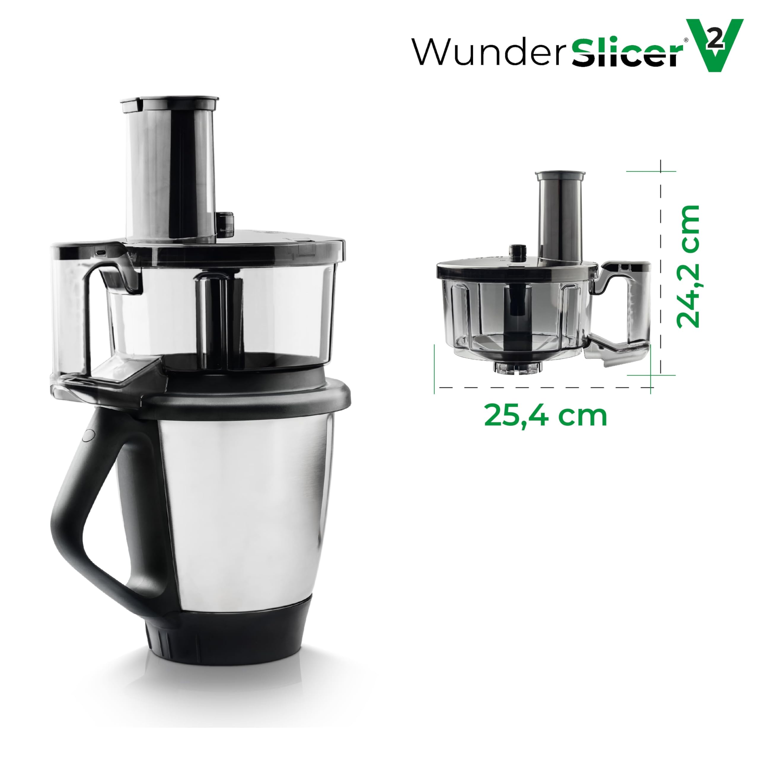 WunderSlicer® V2 Gemüseschneider für Thermomix TM6, TM5