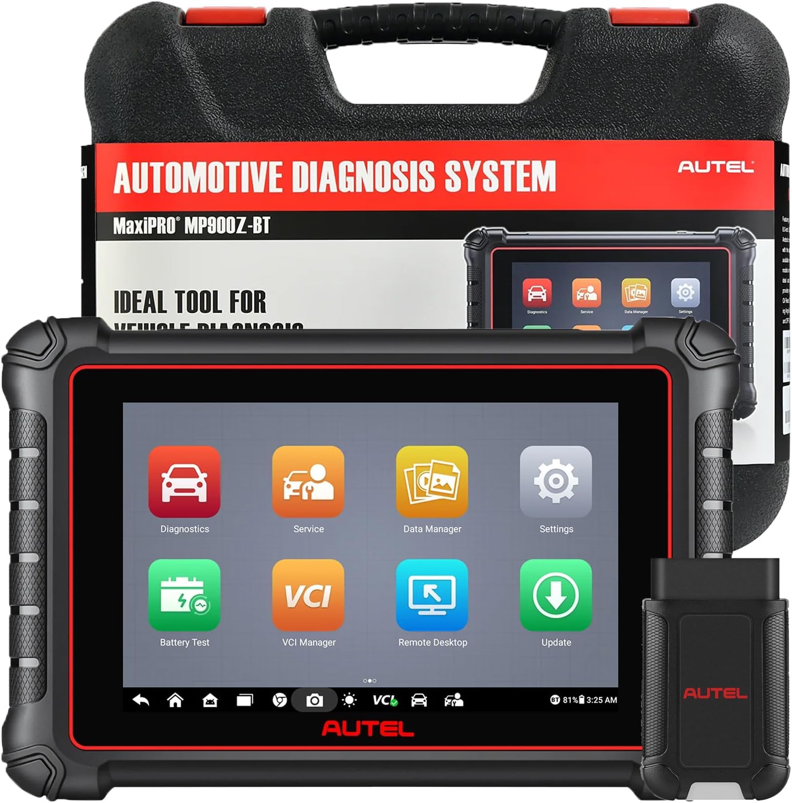 Scanner MaxiPro MP900Z-BT: 2026 ECU Coding OBD2 Bidirectional Scan Tool with 40+ Services, Upgraded of MP900 MS906BT MP900BT All System OBDII Car Code Reader CAN FD, Alternative to MS906 Pro