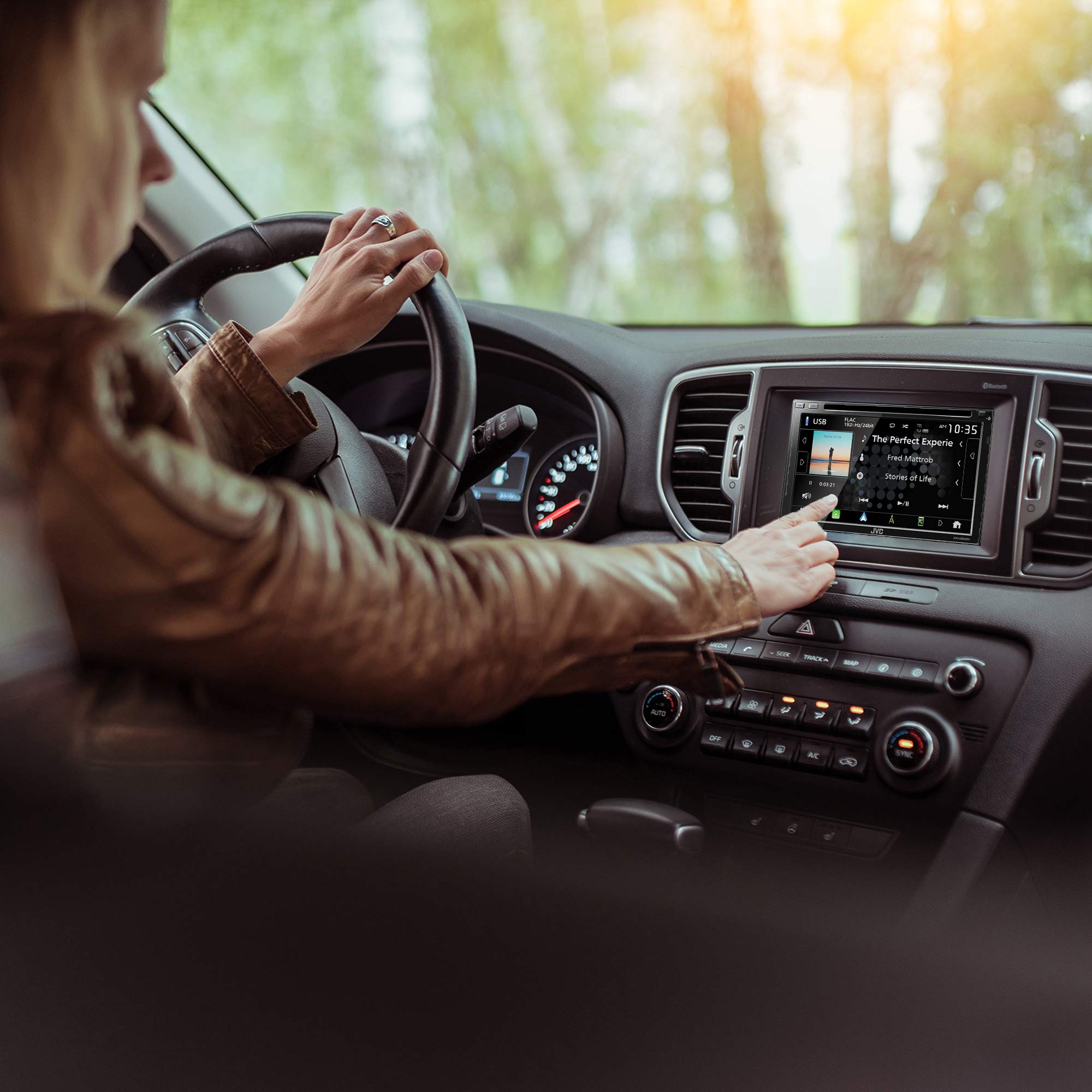 JVC KW-V960BW Built in Wi-Fi for Wireless CarPlay Android Auto, CD/DVD 6.8