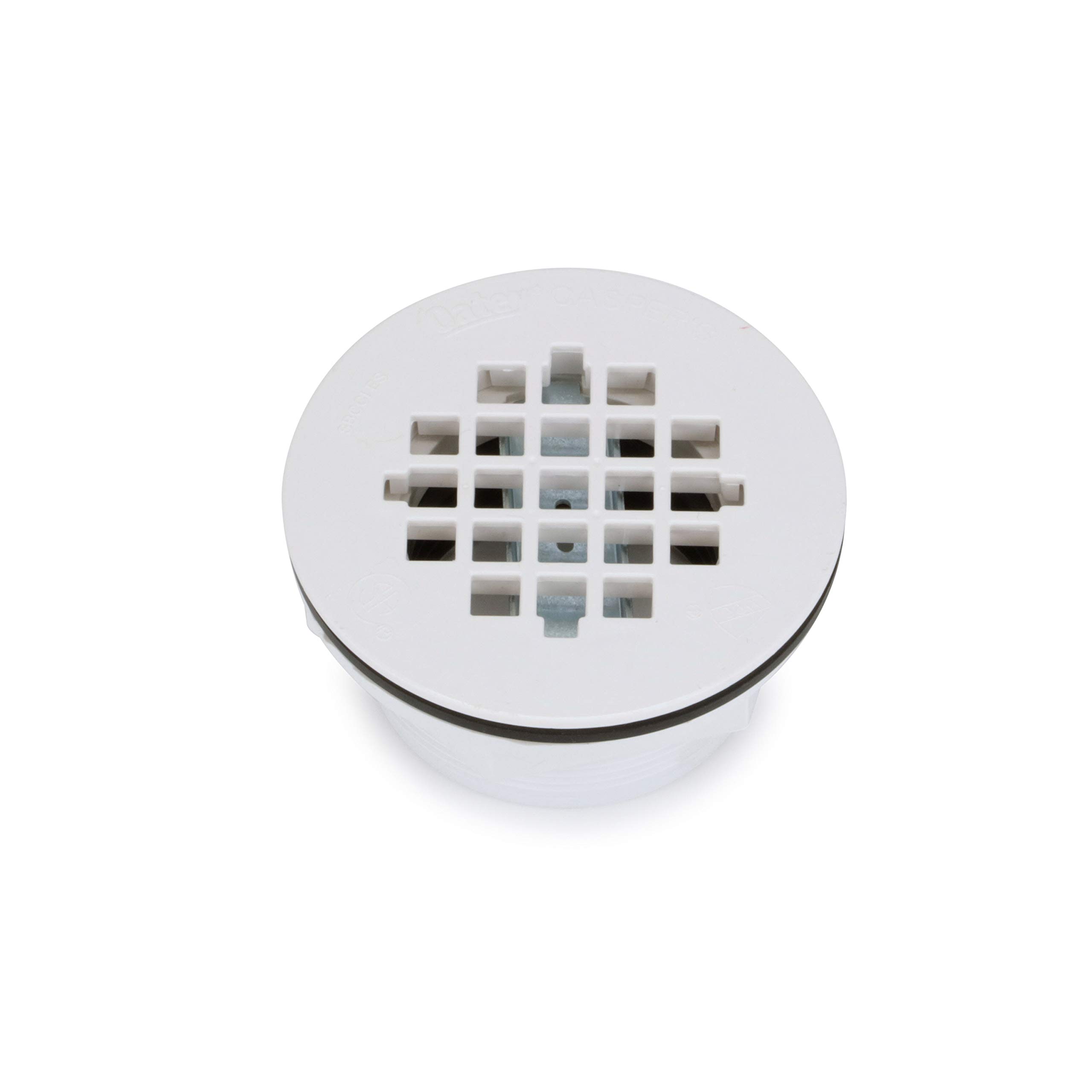 Oatey 42075 101 PNC PCW odpływ prysznicowy bez połączeń z plastikowym sitkiem, 5 cm