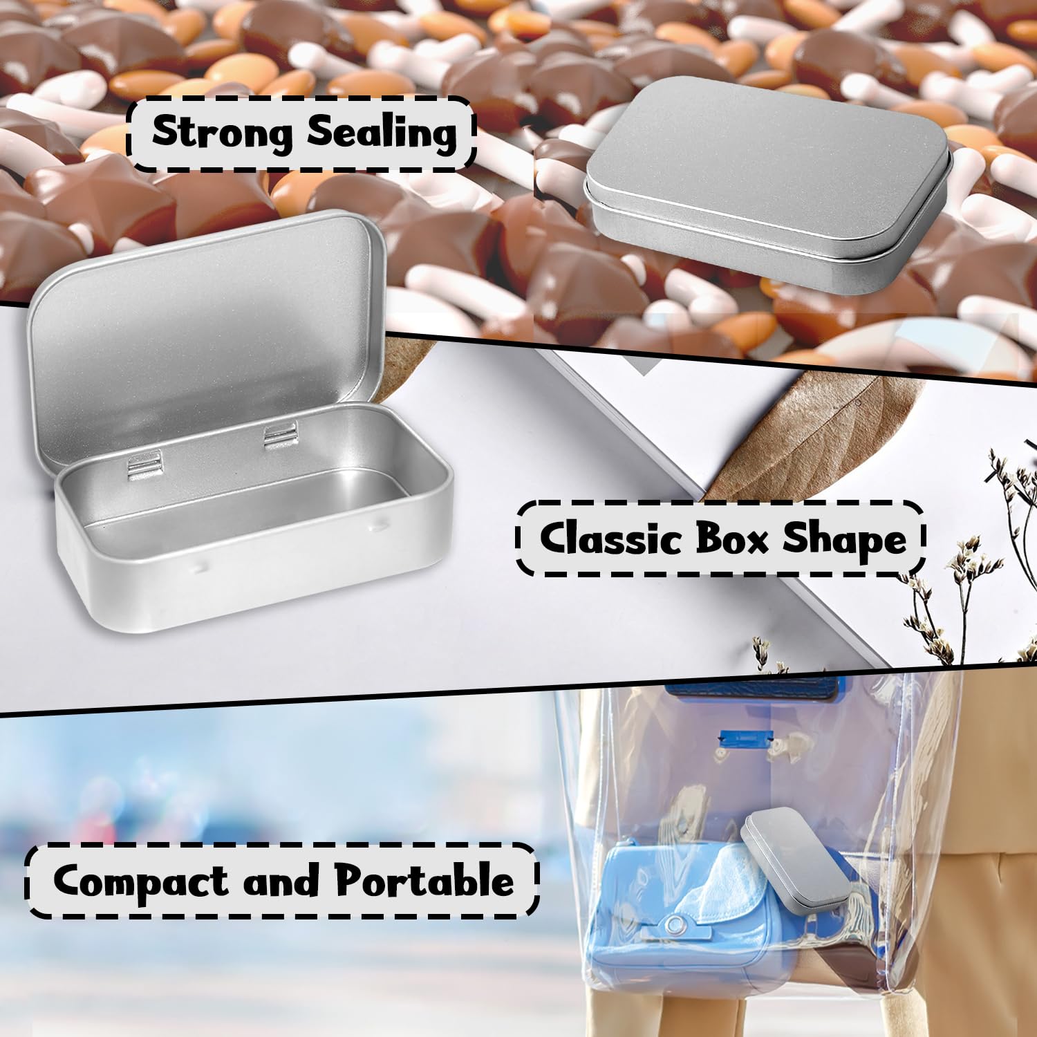 Buysow 4 stuks kleine metalen dozen, kleine metalen doos met scharnieren, huishoudelijke metalen snoepdoos voor het opbergen van sleutels, snoep, munten enz. voor het opbergen van kleine voorwerpen Buysow 4 stuks kleine metalen dozen, kleine metalen doos met scharnieren, huishoudelijke metalen snoepdoos voor het opbergen van sleutels, snoep, munten enz. voor het opbergen van kleine voorwerpen
