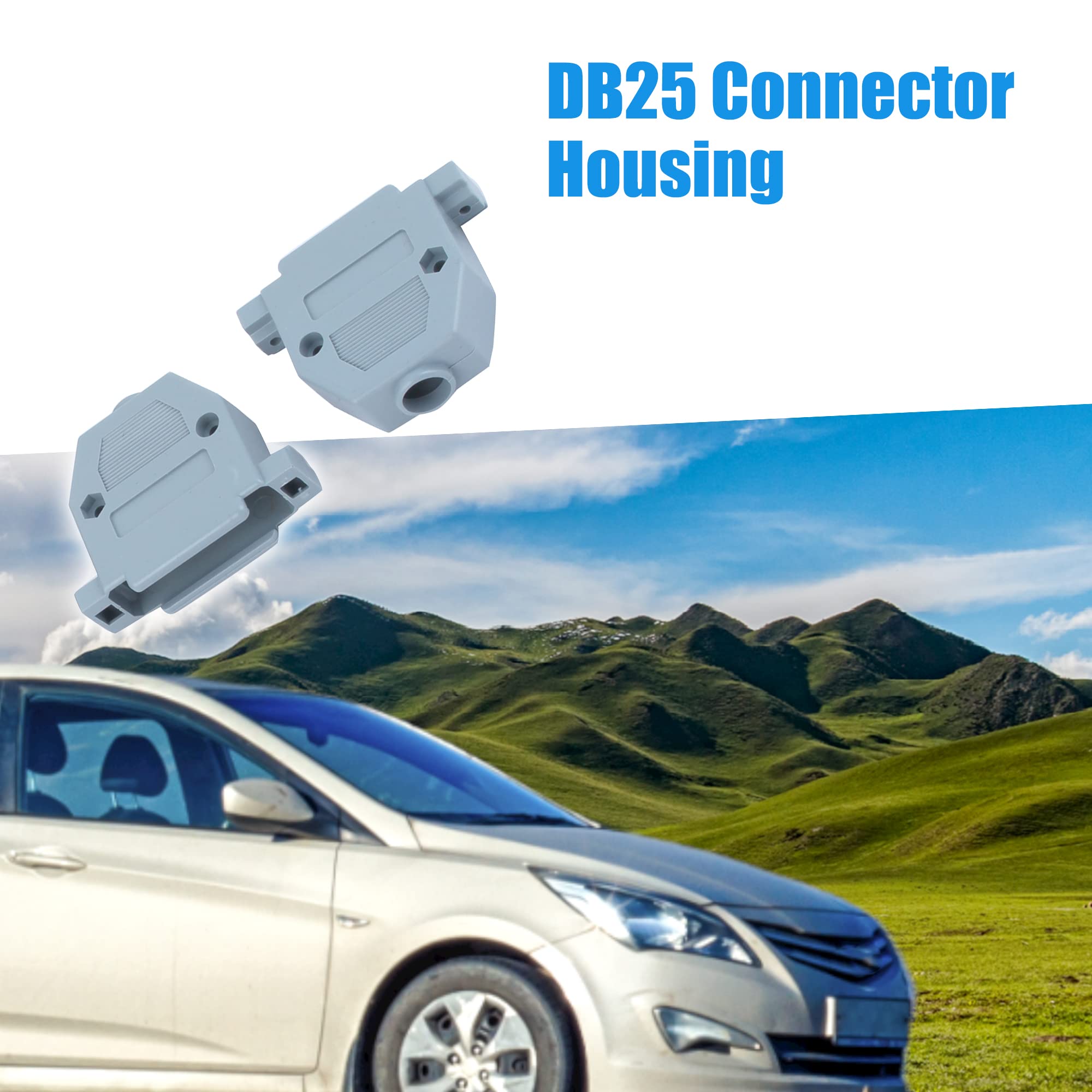 A ABSOPRO Serial Port D-Sub DB25 Hood Copertura Alloggiamento Custodia Plastica (Set da 10)
