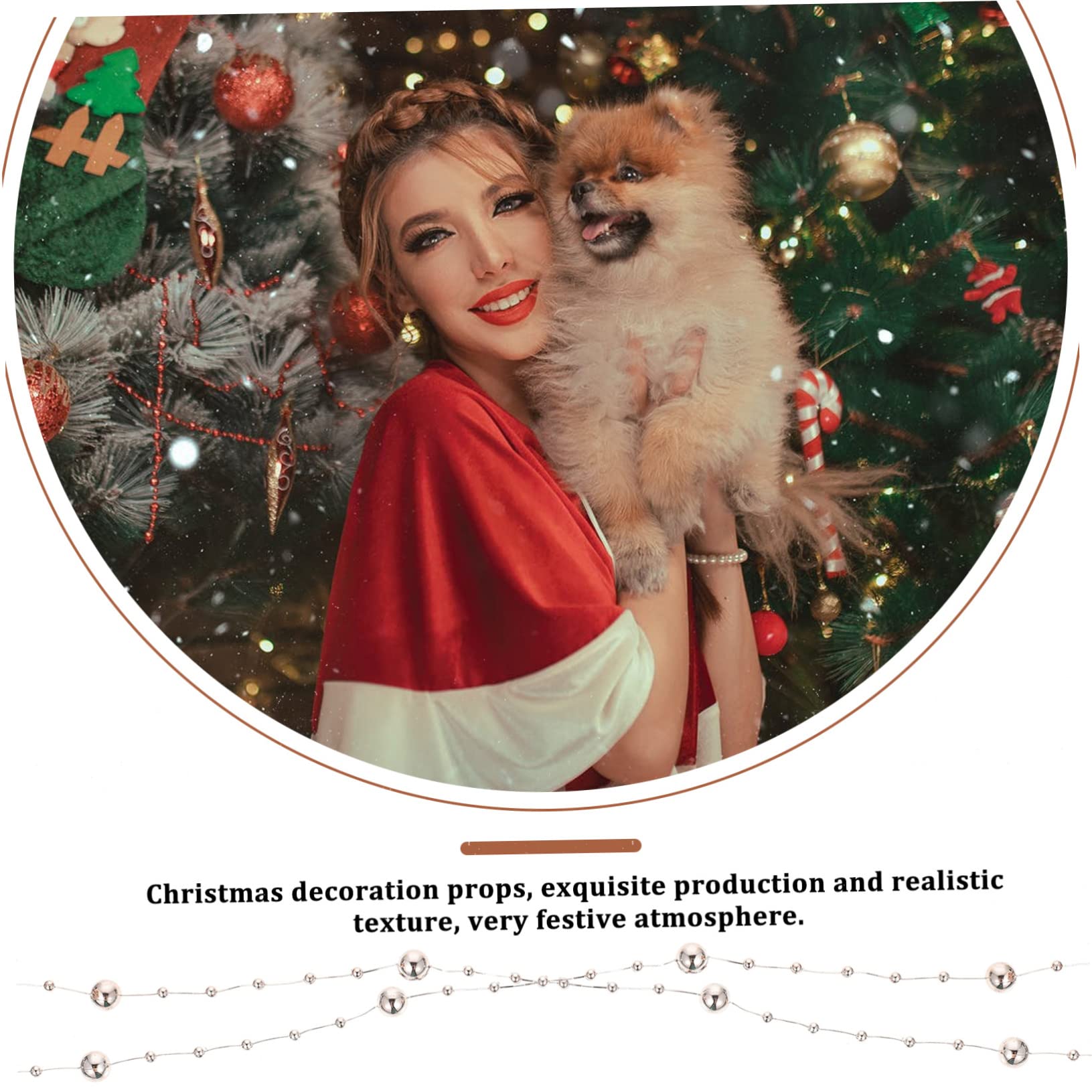 TEHAUX Perlenmaterial house decoration Heimdekorationsartikel Perlen hängende Dekoration künstliche para decoracion Ornament Girlande Weihnachtsbaum hängende Dekoration Plastik