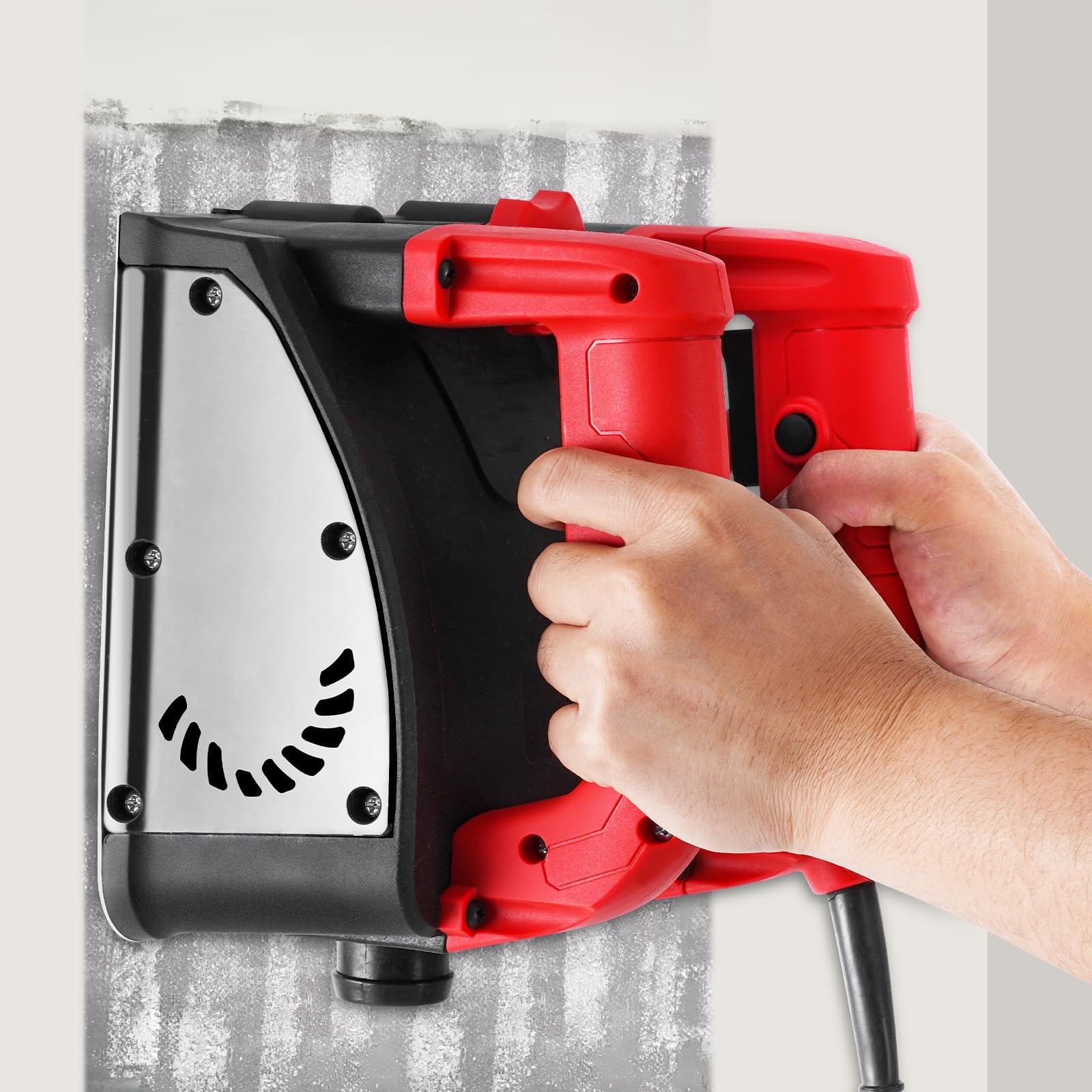 Cepillador de pared eléctrico, raspador de pared de mano, máquina de rascar paredes para papel pintado, pintura y masilla, ángulo de 90°, sin ángulo ciego