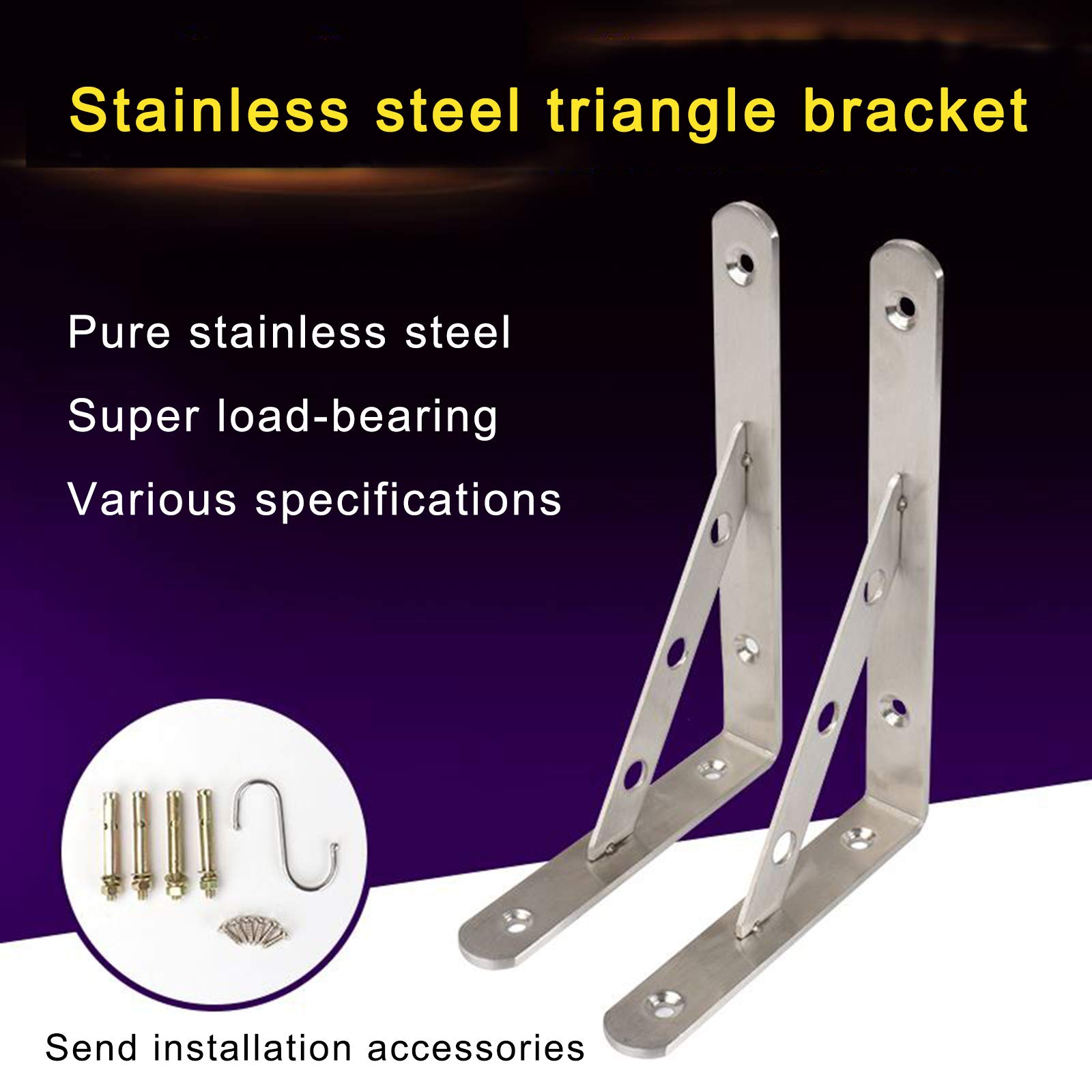 Klappkonsole, Schwerlast-Konsole Metall Regalträger Schwerlastträger Tragkraft 250 Kg | Regalhalter Stahl Massiv | 2 Stück Regalkonsole Für Die Wandmontage,4mm Thickness 35cm Length