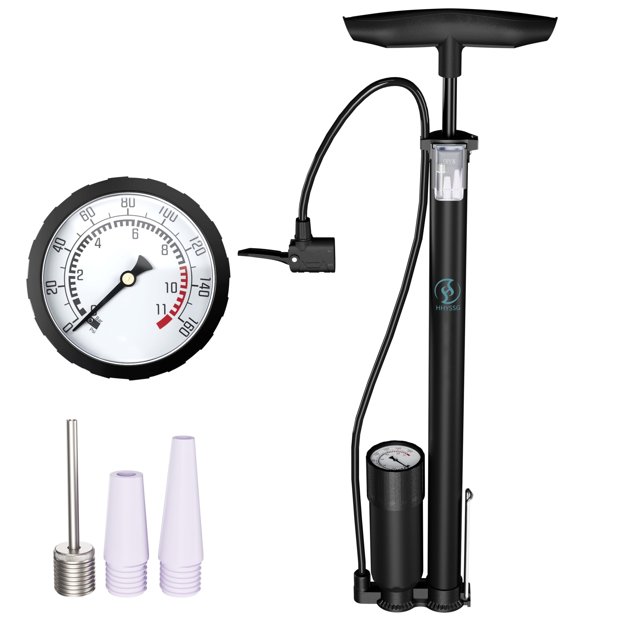 Pompe à pied vélo 160 PSI