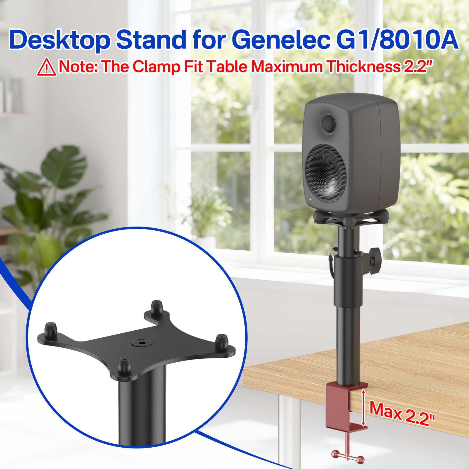 Amazon | Genelec G1/8010Aスタンド用 高さ調節可能 クランプオン