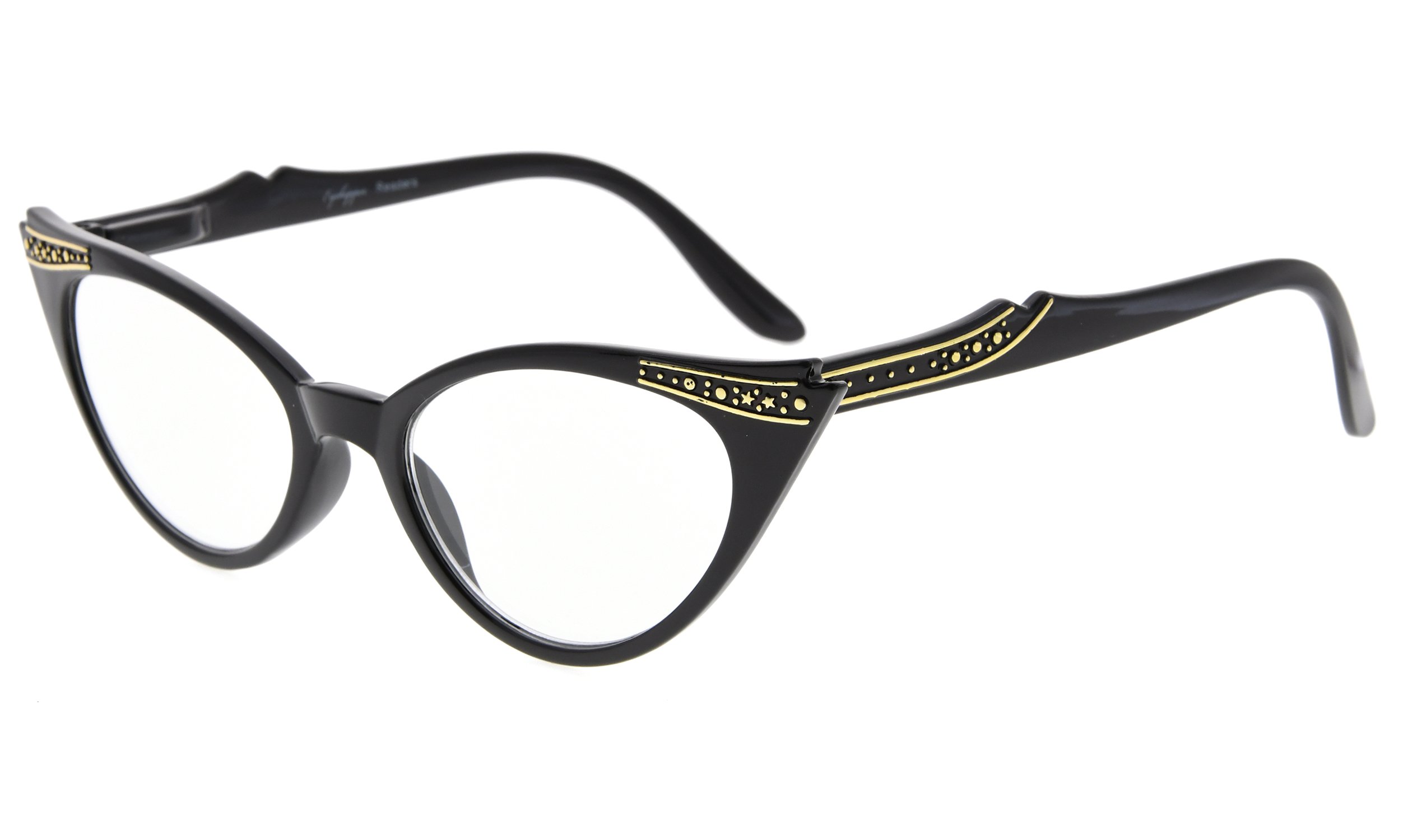 Eyekepper Cateyes Womens Reading Glasses (+2.50, Black)