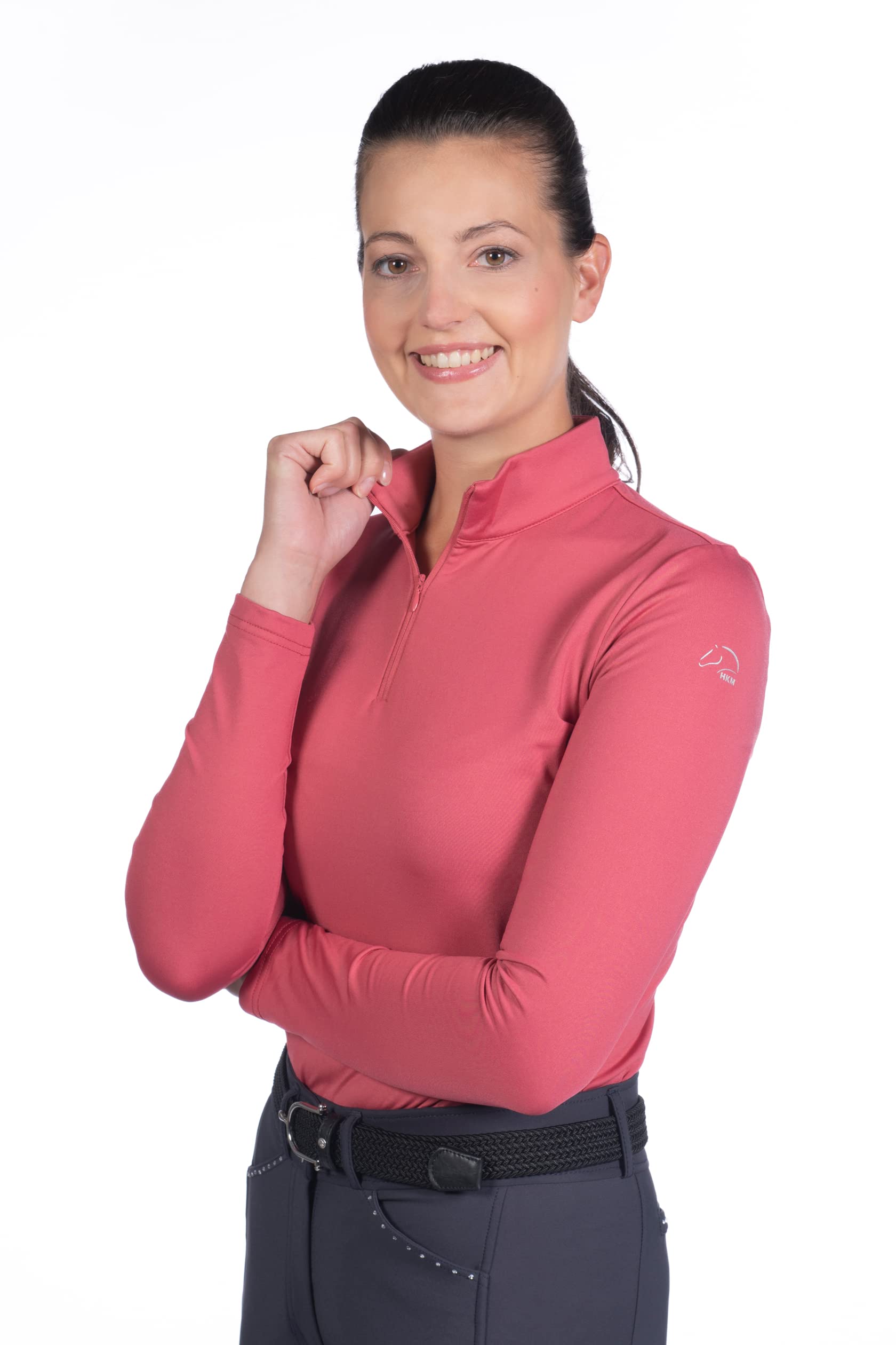 HKM Camiseta funcional básica unisex para adultos.