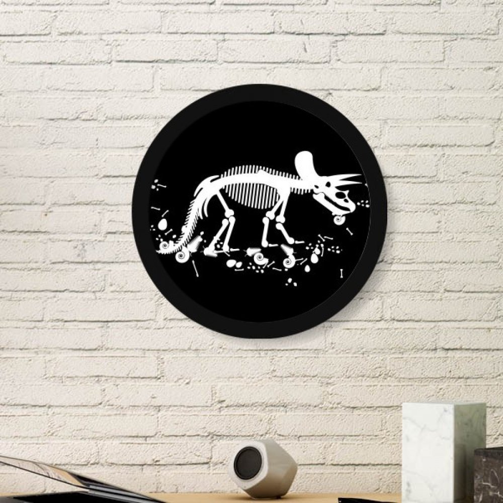 Cadre photo miniature os de dinosaure décoratif noir pour sticker mural