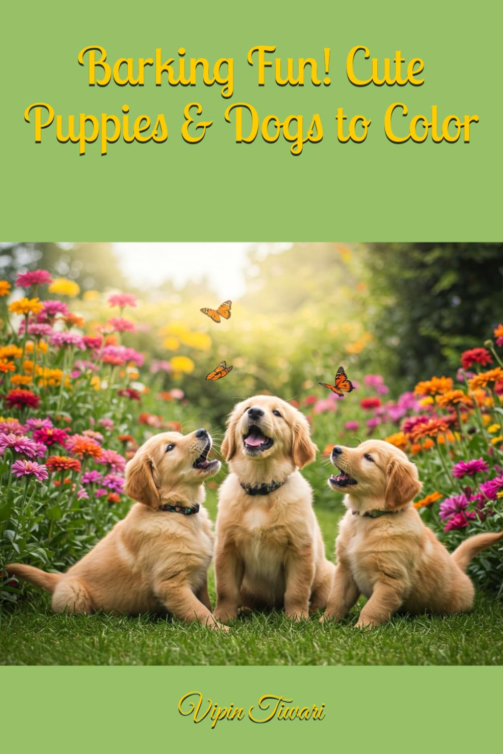Barking Fun! Cute Puppies & Dogs to Color