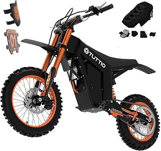 Tuttio Soleil01 2000W Electric Dirt Bike for Teens & Adults - 37MPH Top Speed, 48V 21Ah Battery, Fat Tires, Hydraulic Brakes Off-Road EBike