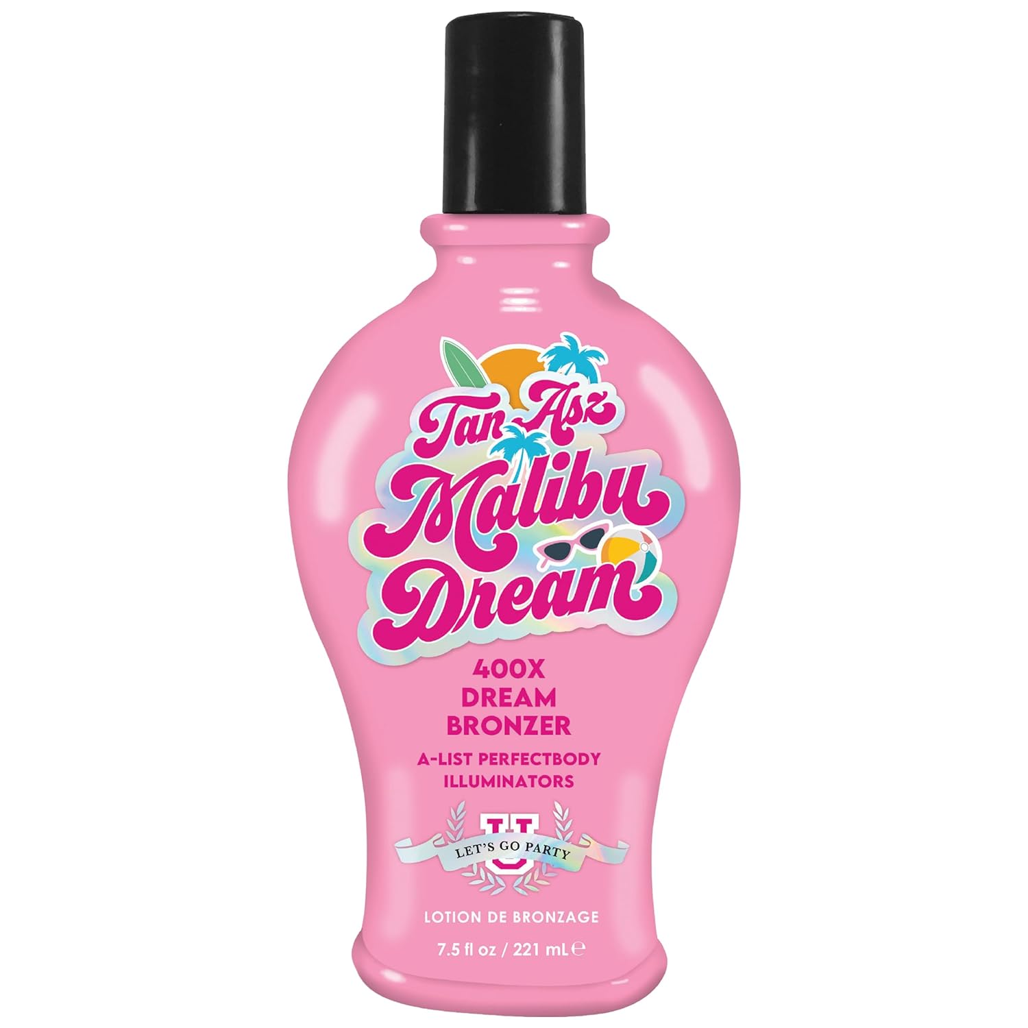 Tan Asz U Malibu Dream Tanning Lotion, 400X Dream Bronzer, A-List Perfectbody Illuminators with Hyaluronic Acid, Peptides & Marine Collagen, 7.5 Fl Oz