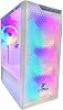Gameforce Rainy White 4x120mm Rainbow Fan E-ATX Player Computer Case