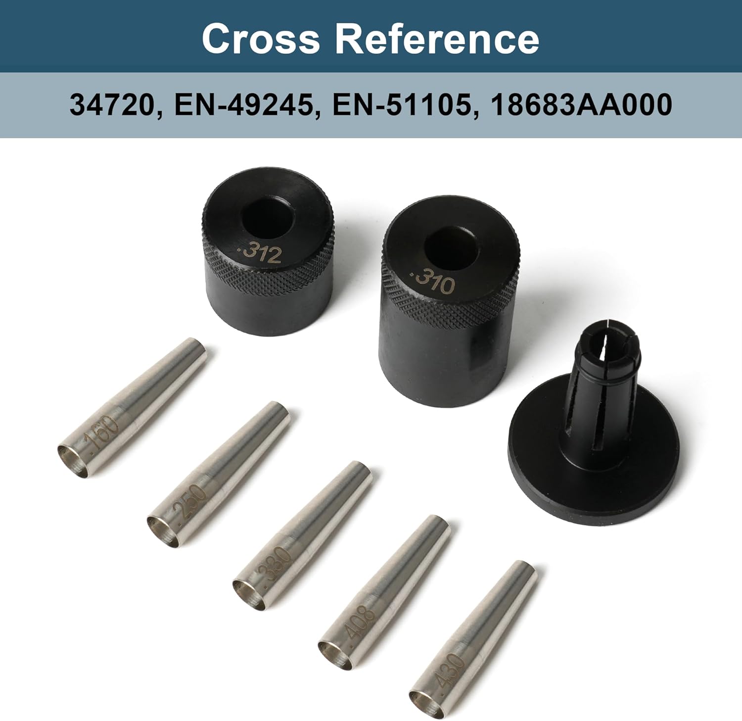 8Pcs Fuel Injector Single Double Seal Resizer Tool Installer Kit 34720 For Ford F-150 3.5GTDI 2011-2013 For Chevrolet Silverado 2011-2017 For Subaru Forester Impreza Crosstrek 2014-2019