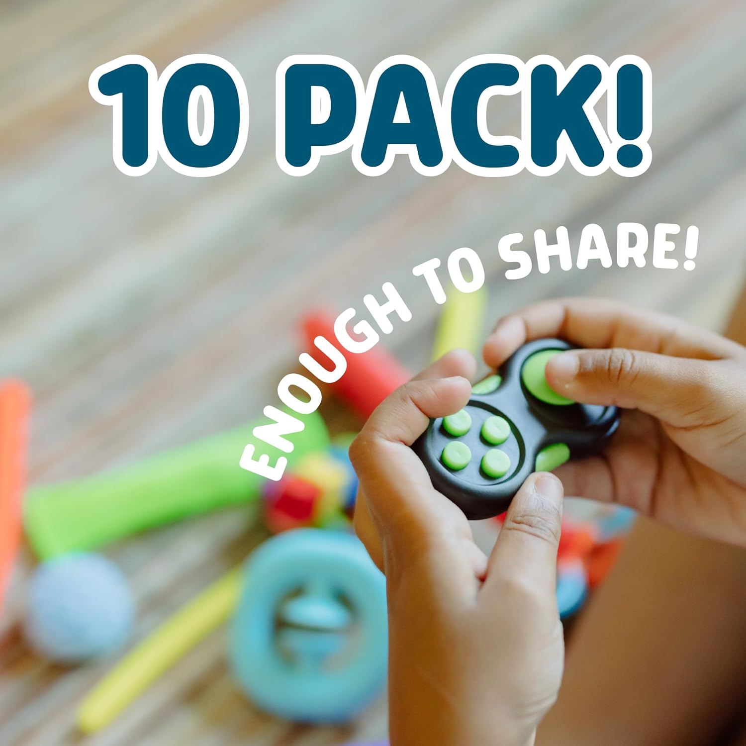 Chuckle & Roar Sensory Fidget Box - 10pk Tactile & Sensory Engagement Play - Preschool Friendly - Safe & Durable - Ages 3+