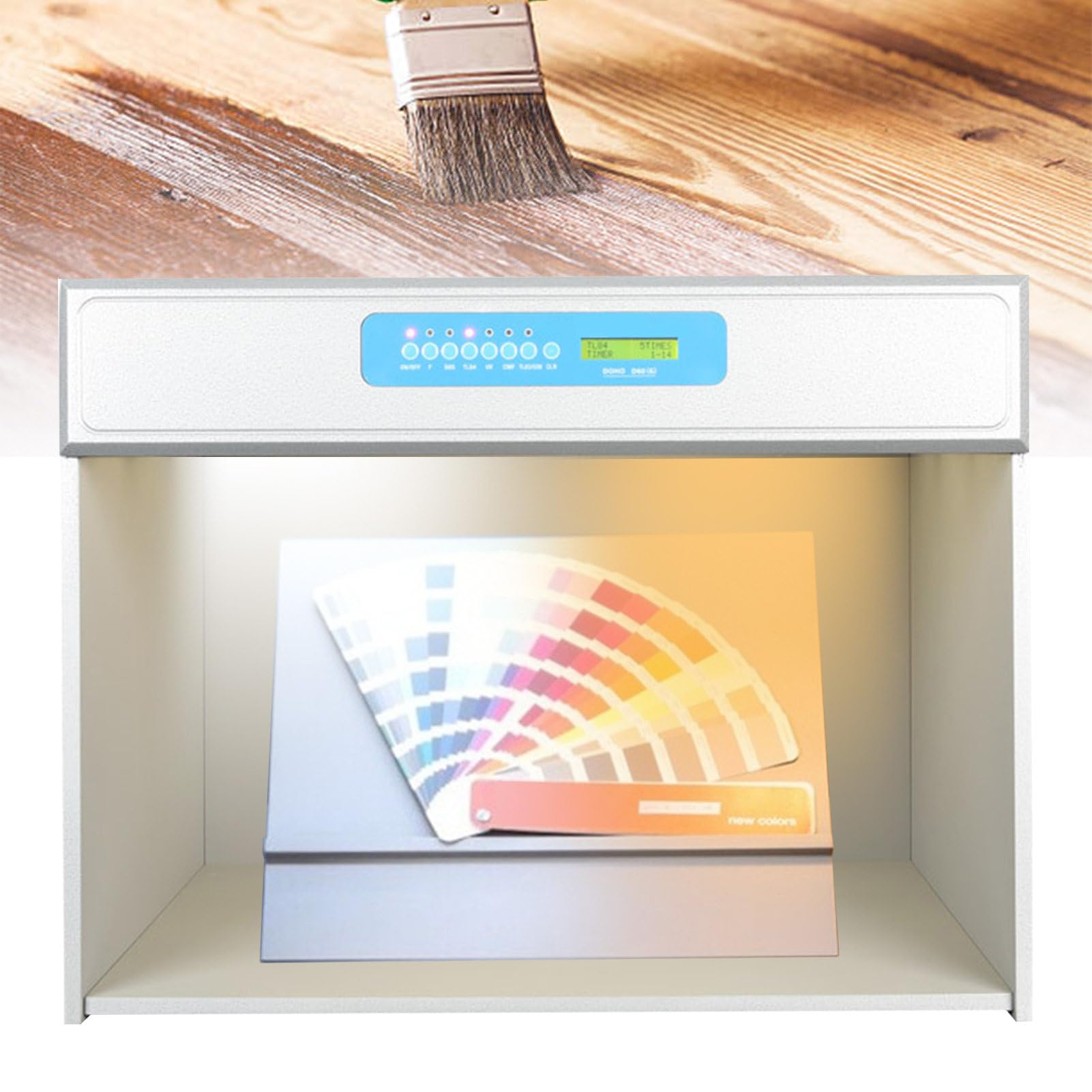 json2xml Color Assessment Cabinet,Leather/Hardware/Fabric Color Evaluation Box,LED light box color matching cabinet with 45° viewing table,Color Matching Box with 7 Light Sources