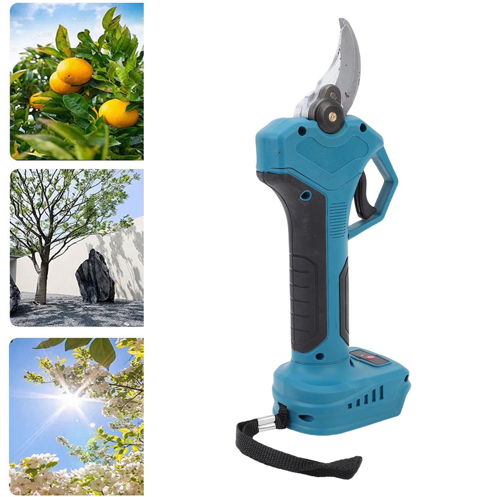 Cizalla Poda Eléctrica, Ramas árboles Digitales Inalámbricos Recargables 30 Mm Recargables para Recorte árboles Jardinería, con Bloqueo Seguridad,