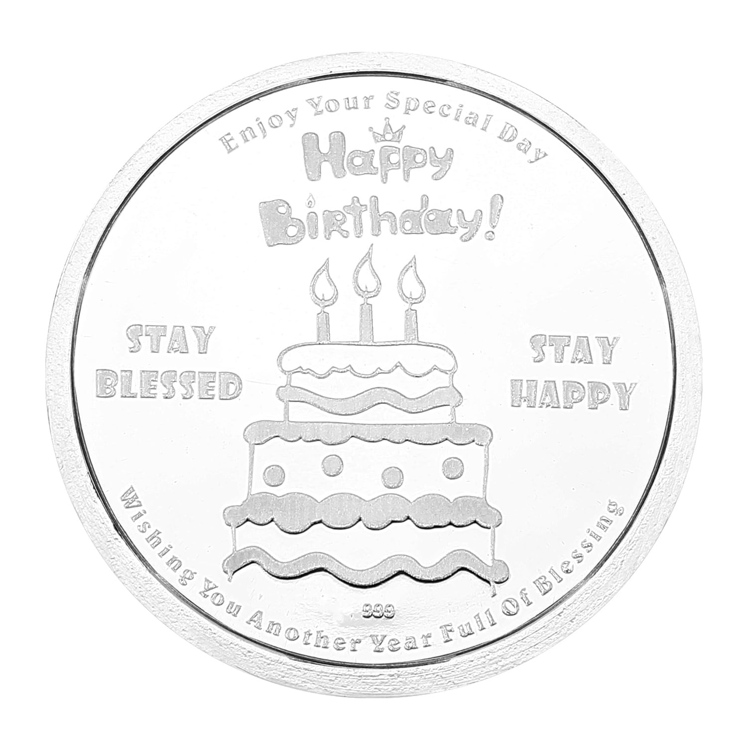 Ananth Jewels BIS Hallmarked Pure Silver Coins 10 Grams Happy Birthday Gift (B07GLHCJ47) Amazon Price History, Amazon Price Tracker