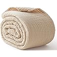 EMME Cotton Muslin Large Throw Blanket Couch Breathable Gauze Blanket Soft Lightweight Bed Blankets Adults (Orange Red, 50"x70")