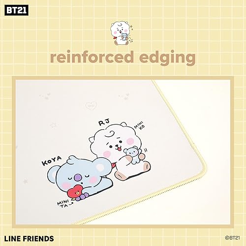 Miniatura 6 de Hamee BT21 MY LITTLE BUDDY SERIES Alfombrilla de escritorio Alfombrilla de mouse para computadora portátil Accesorios de oficina grandes Bonita