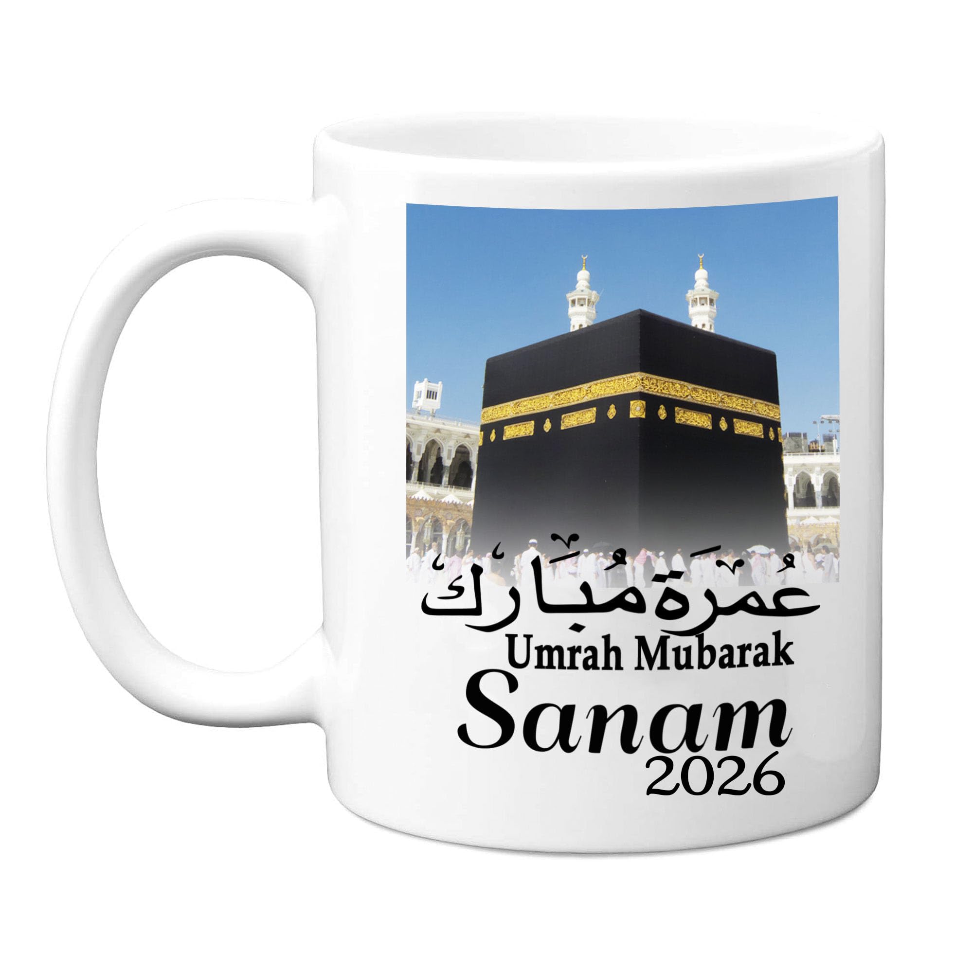 JR Decal Umrah Mubarak Mug Gifts, Islamic Mug Coffee Mug, Ramadan Eid, Muslim Gift, Novelty Eid Gift, for Her and Him (Umrah Photo Mug)