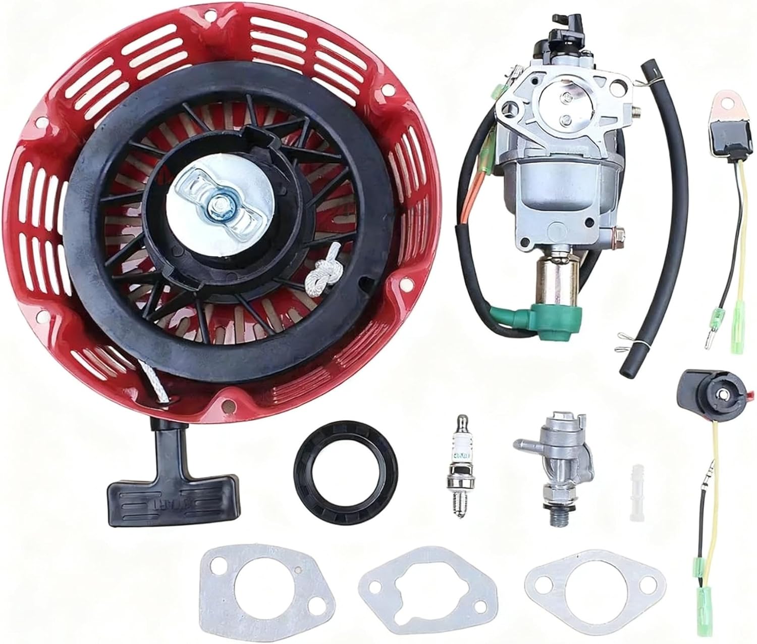Lawn Mower Generator Carburetor Recoil Starter Fit for GX240 8HP GX270 9HP GX340 11HP GX390 13HP 16100-Z5L-F11