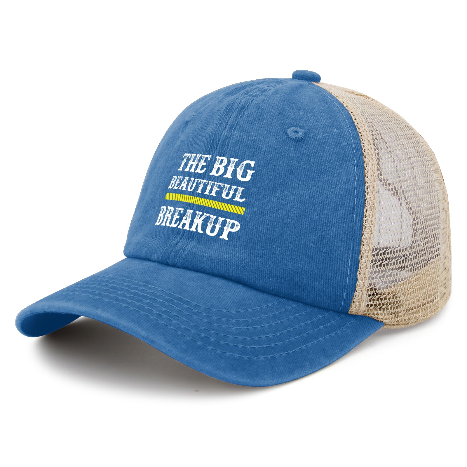 The Big Beautiful Breakup Golf Hat Cycling Cap for Women Lake Blue