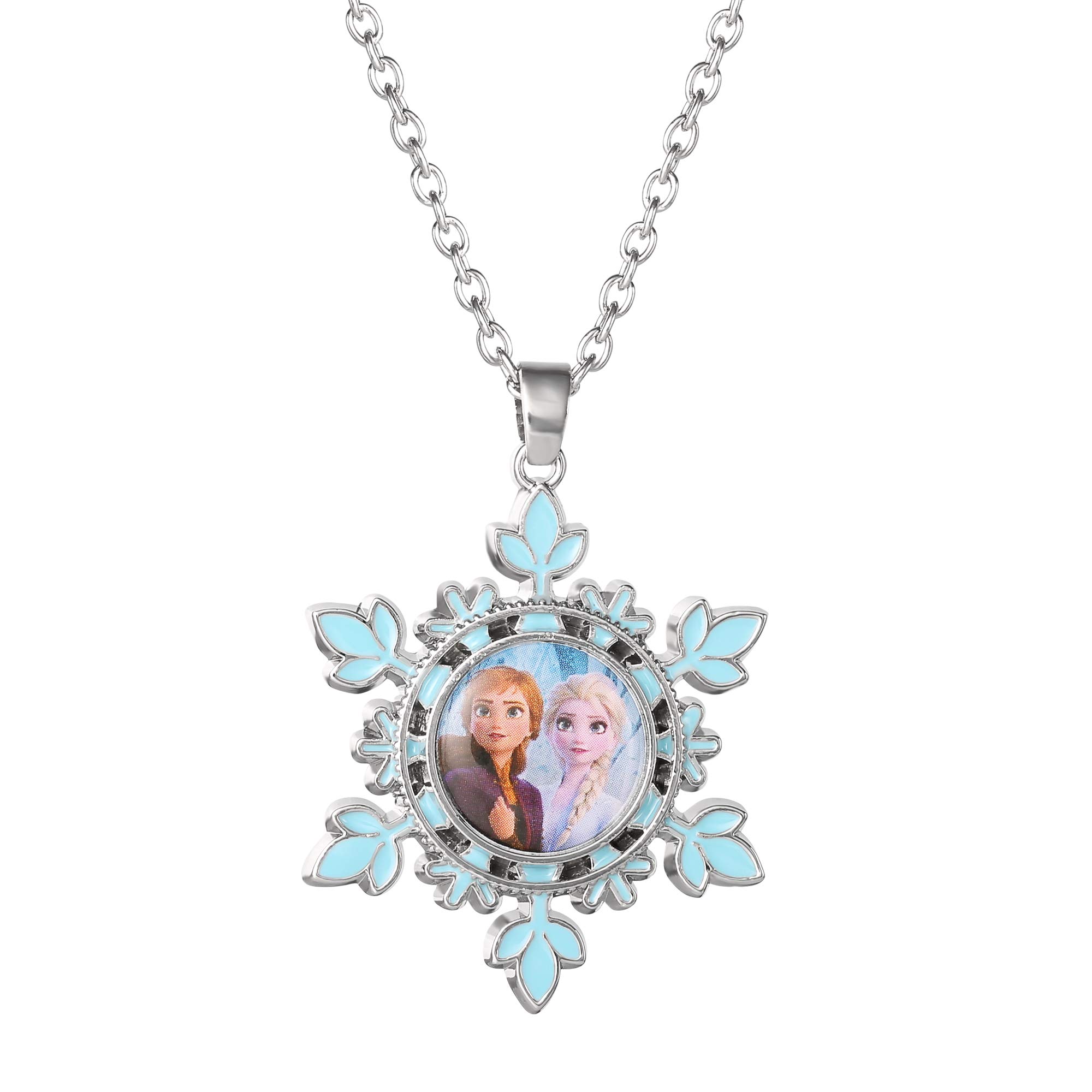 Disney Unisex Kids Multicoloured Frozen Ana & Elsa Snowflake | Acotis - Base Metal