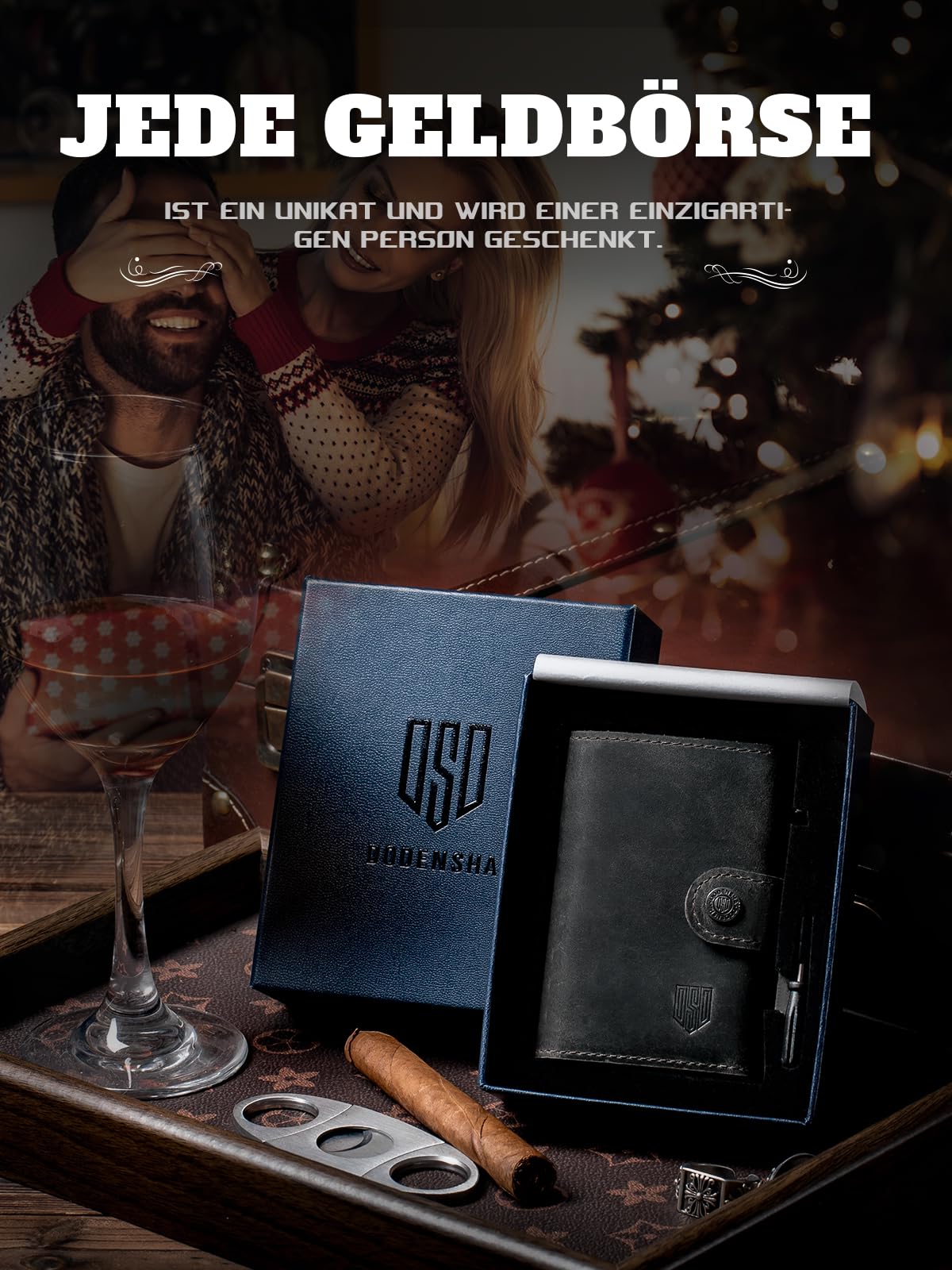 DODENSHA Slim Wallet mit Münzfach | Herren Geldbörse mit Knopf | Wallets for Men | Portmonee Herren mit Ticket Fach | Pop-up-Kreditkartenetui Geldbeute für 7-9 Karten | RFID Schutz I GrauGrau