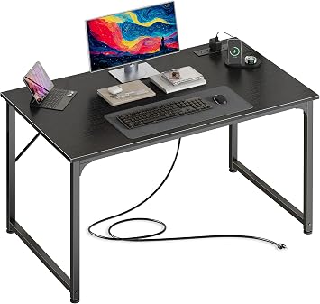 PRAISUN 40 X 24 Inch Deeper Desk with Power Outlets