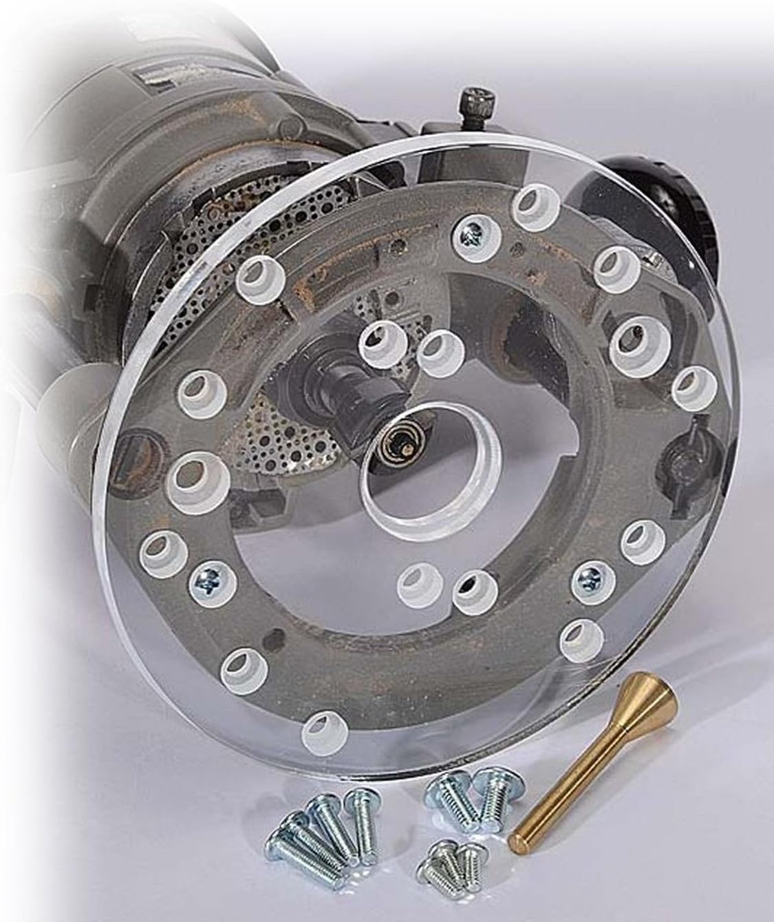 MLCS9099 Universal Router Plate for Porter Cable type Template Guides