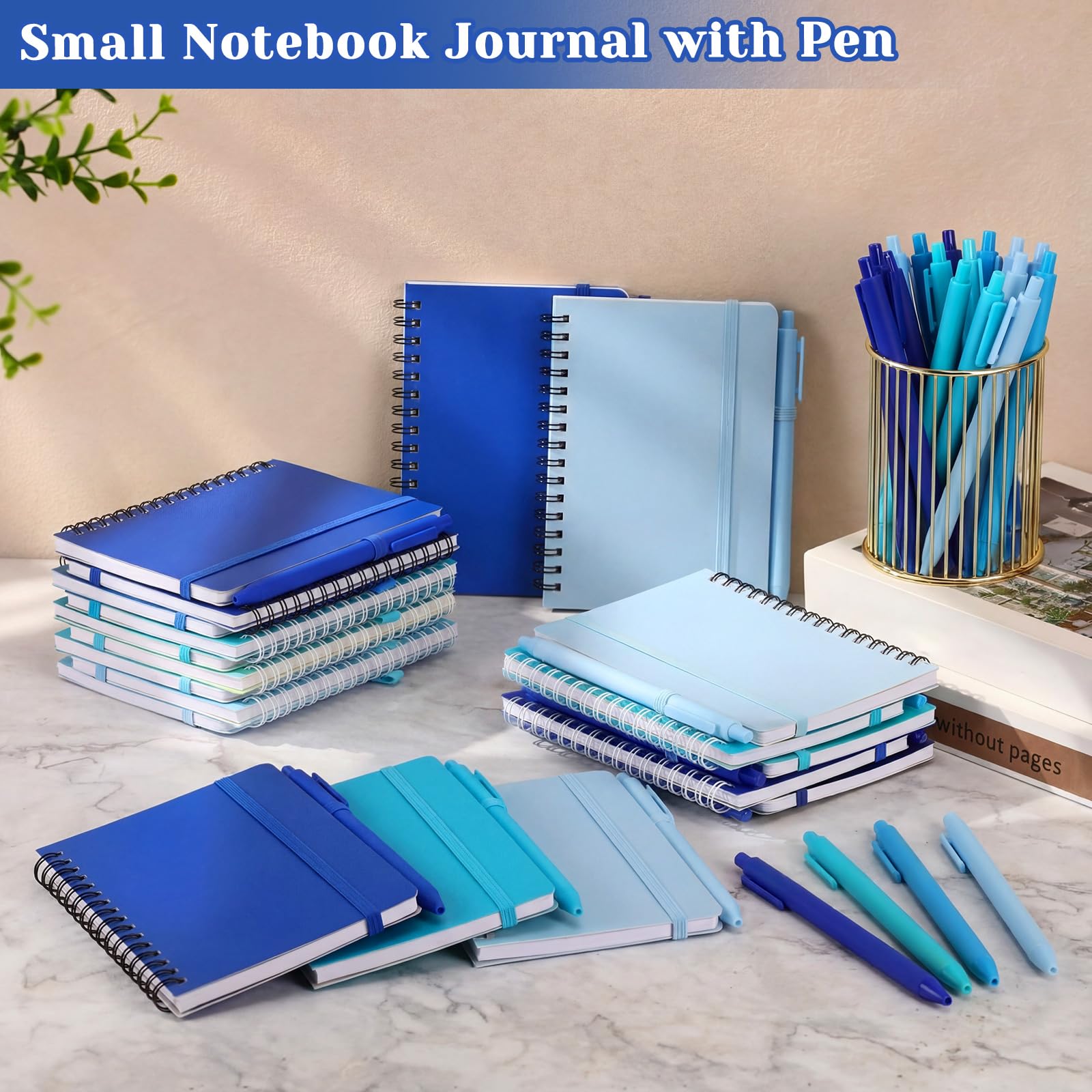 Fulmoon Juego de 30 cuadernos pequeños en espiral A6 con bolígrafos a granel, multicolor, cuadernos de bolsillo de 4 x 6 pulgadas, mini diarios rayados, 50 hojas para suministros de regreso a clases