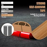 Vista 4 de Floor Cord Cover Self Adhesive Cord Hider,10FT Cable Management, Extension Strip Protector for Wires, Prevent Cable Trips for Offices, Gyms