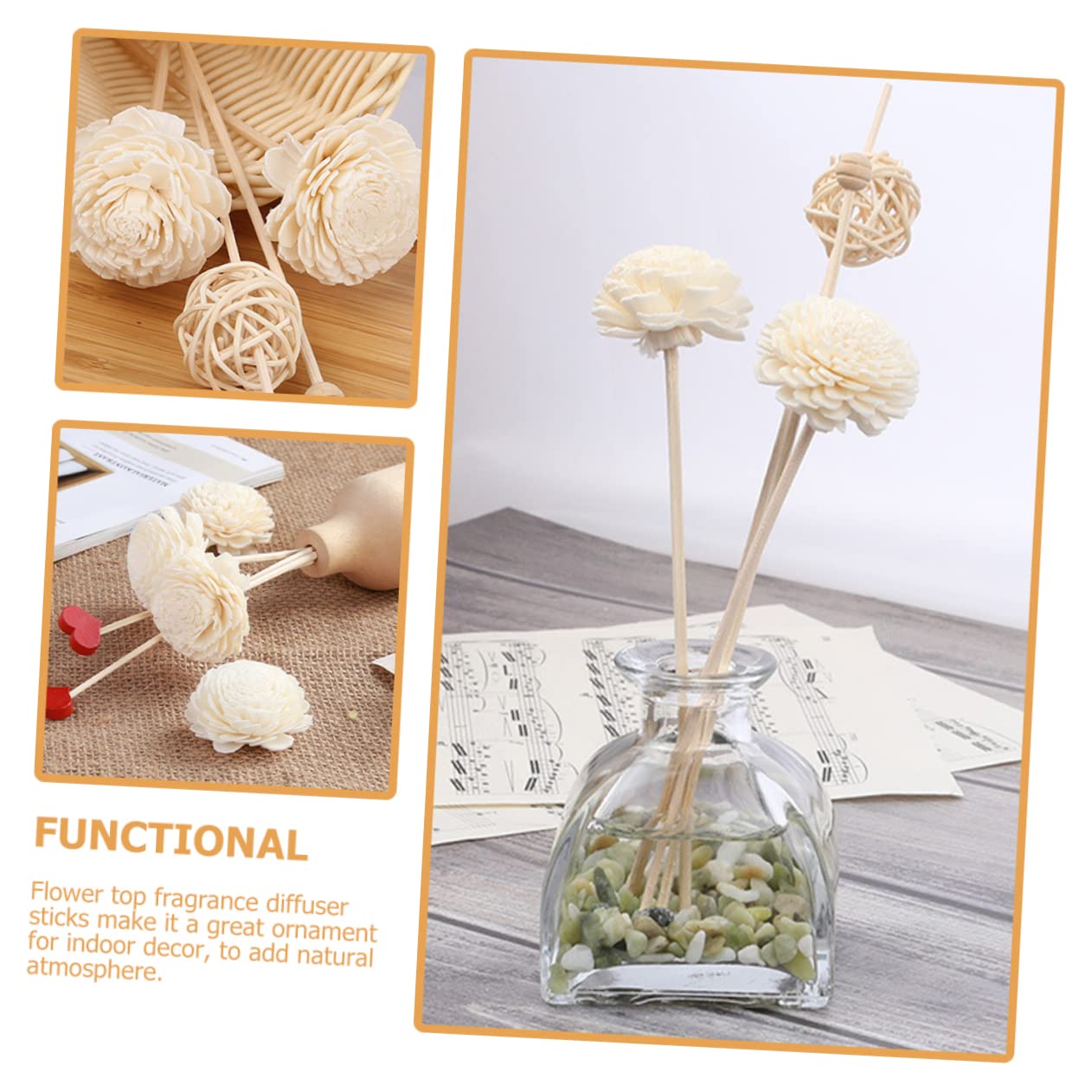 PRETYZOOM 50stücke Rattan Diffuser Sticks Für Aromatherapie Duftstäbchen Für Ätherische Öle Natürliche Raumdüfte Ergänzung Für Zuhause Büro Und Yoga-räume