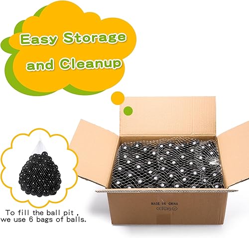 Miniatura 6 de TRENDPLAY Paquete de 100 pelotas para pozo de bolas, sin BPA, no tóxicas, para niños de 1, 2, 3, 4 y 5 años, para bebés, niños, cumpleaños,