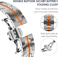 Vista 44 de WINGLE Correas de titanio para Apple Watch Band Ultra 3/2/1 Band Ultra de 1.929 in Series 11 10 1.811 in 1.772 in 1.732 in 1.654 in SE 3/2/1 Series