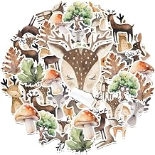 25 PCS Deer Stickers Pack - Majestic Forest Animal Decals for Outdoor Enthusiasts, Crafting, and Personalizing Gear