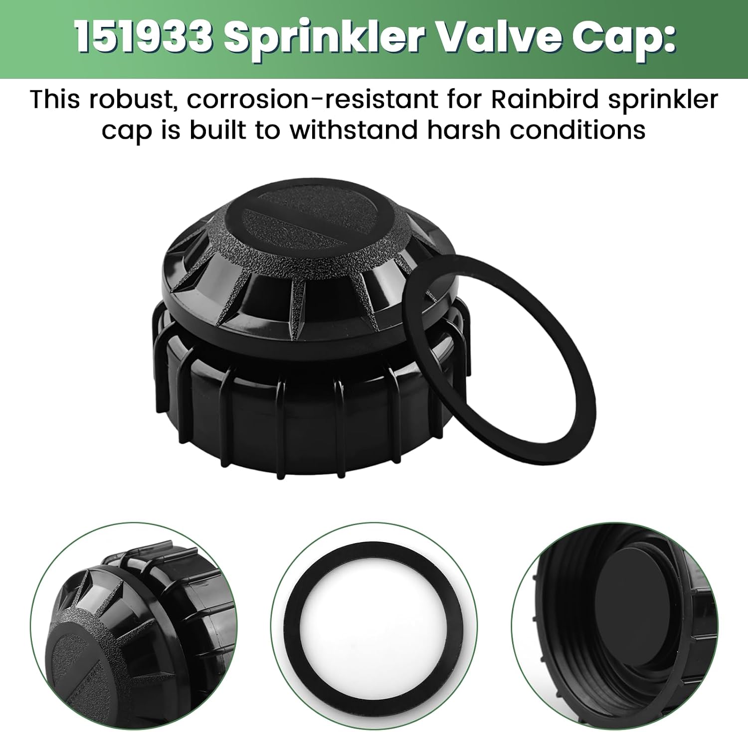 151933 Cap and Cover Assm Kit for Rainbird RPKASVF100 1" and 3/4" Valves image 3