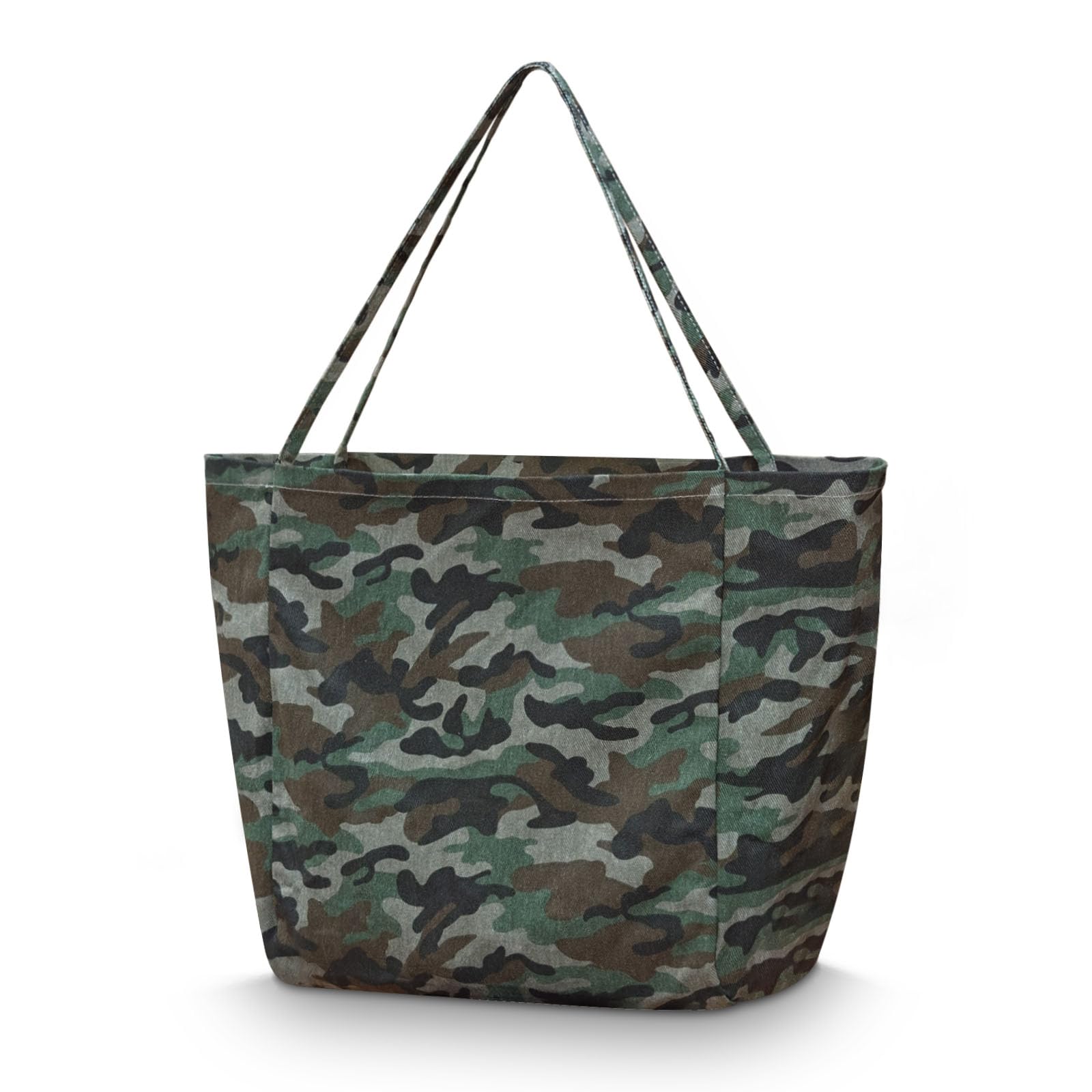 Boziee Große Handtasche Damen Shopper Tasche Stoff Umhängetasche für Arbeit, Einkaufen, Fitness, Reisen,Alltag