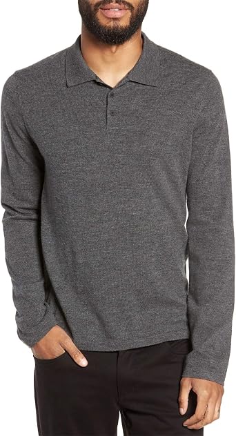 Vince Mens Slim Fit Long Sleeve Wool 