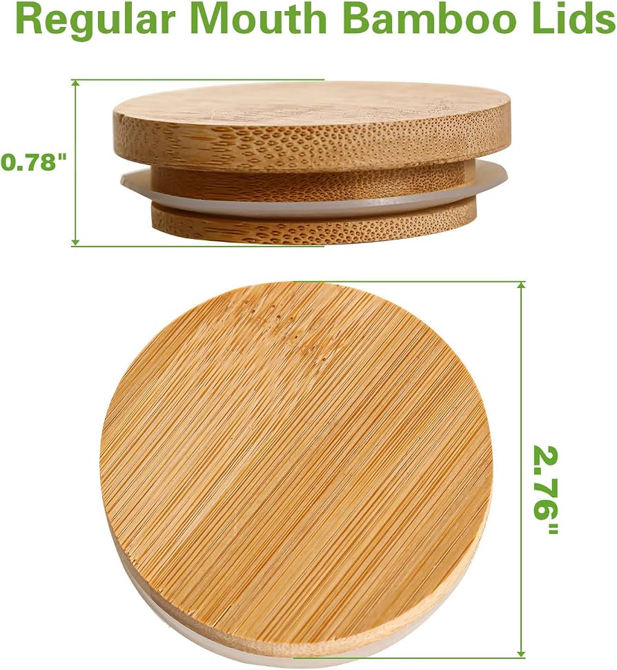 Tapa de Madera de Haya con Sello - Tapa de Tarro de Madera, Tapa de Taza de Madera (92/78mm Tapa de Madera de Haya con Sello - Tapa de Tarro de Madera, Tapa de Taza de Madera (92/78mm