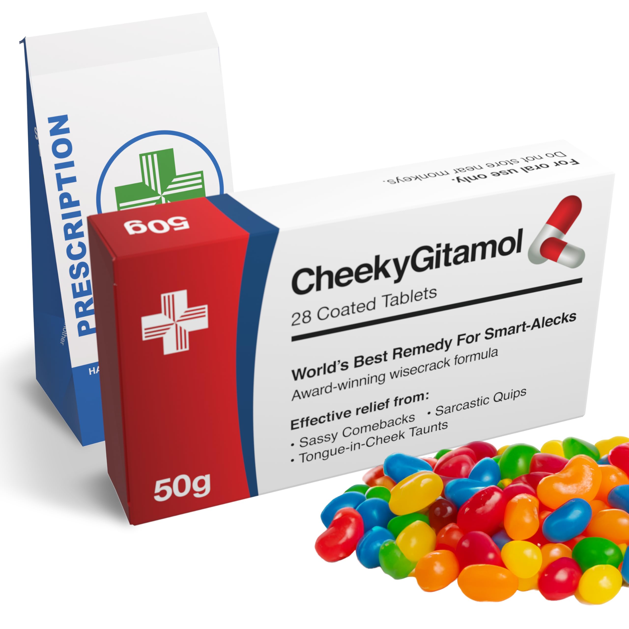 Funny Prank Pill Box with Sweets - Gag Birthday Gift for Teenage Son or Daughter - Xmas Secret Santa Christmas Stocking Filler for Women - Novelty Joke Birthday Gifts for Teens (CheekyGit)