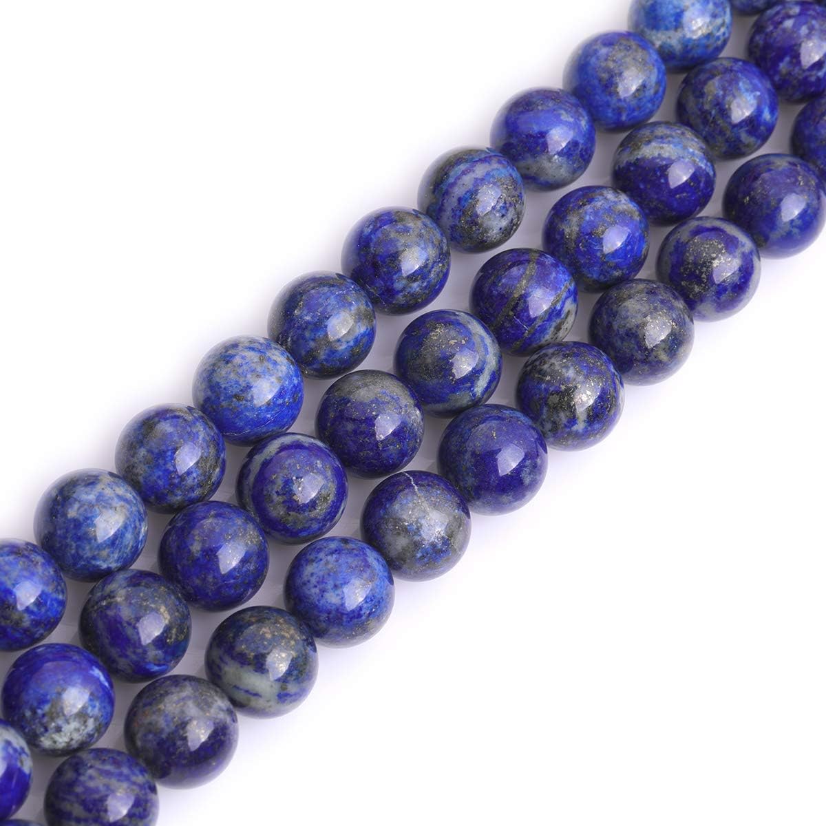 GEM-Inside Natural 14mm Lapis Lazuli Gemstone Loose Beads Crystal Energy Stone Power for Jewelry Making 15''