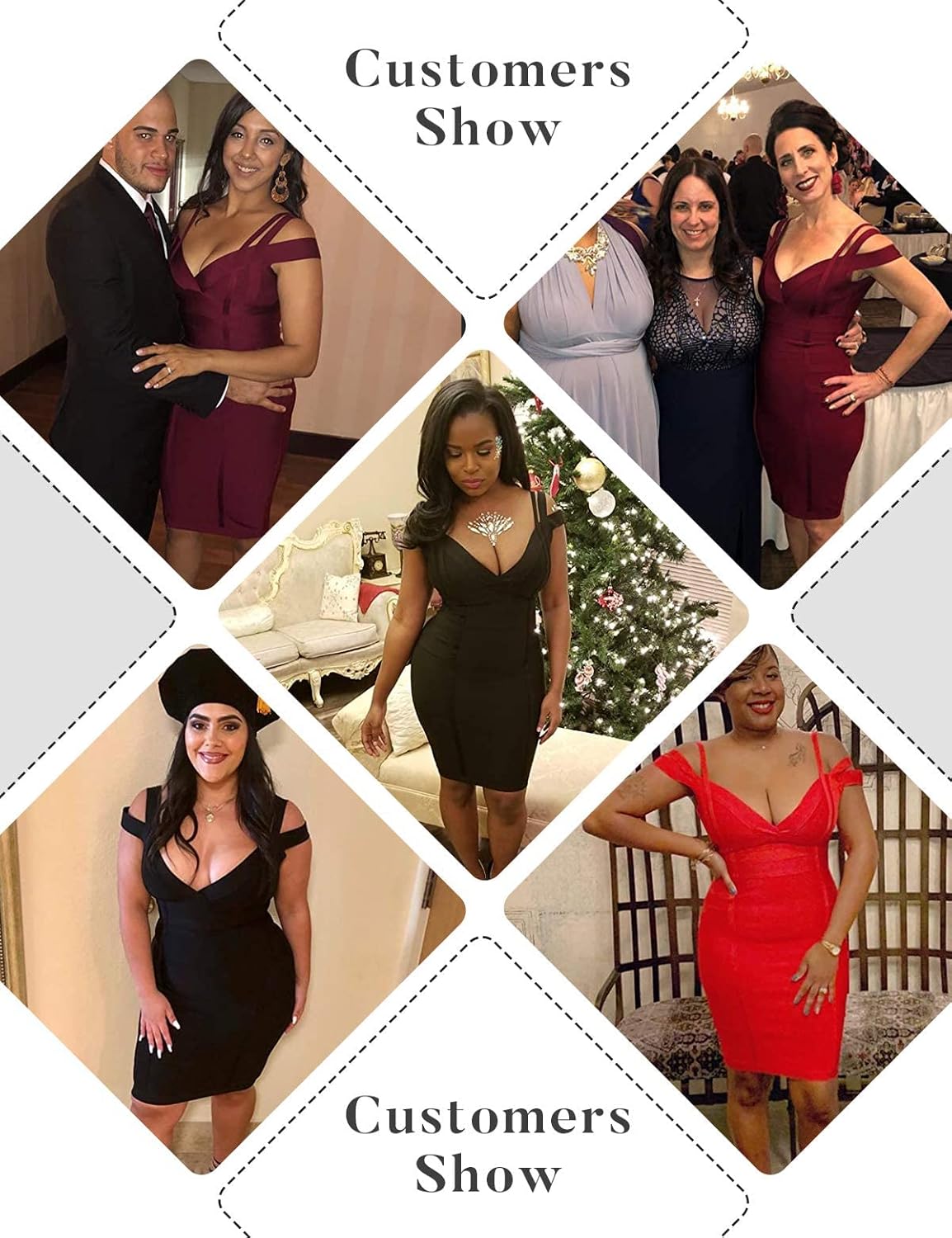 meilun Cold Shoulder Bandage Bodycon Dress for Women Wedding Guest Dress Birthday Party Event Dress - Image 2