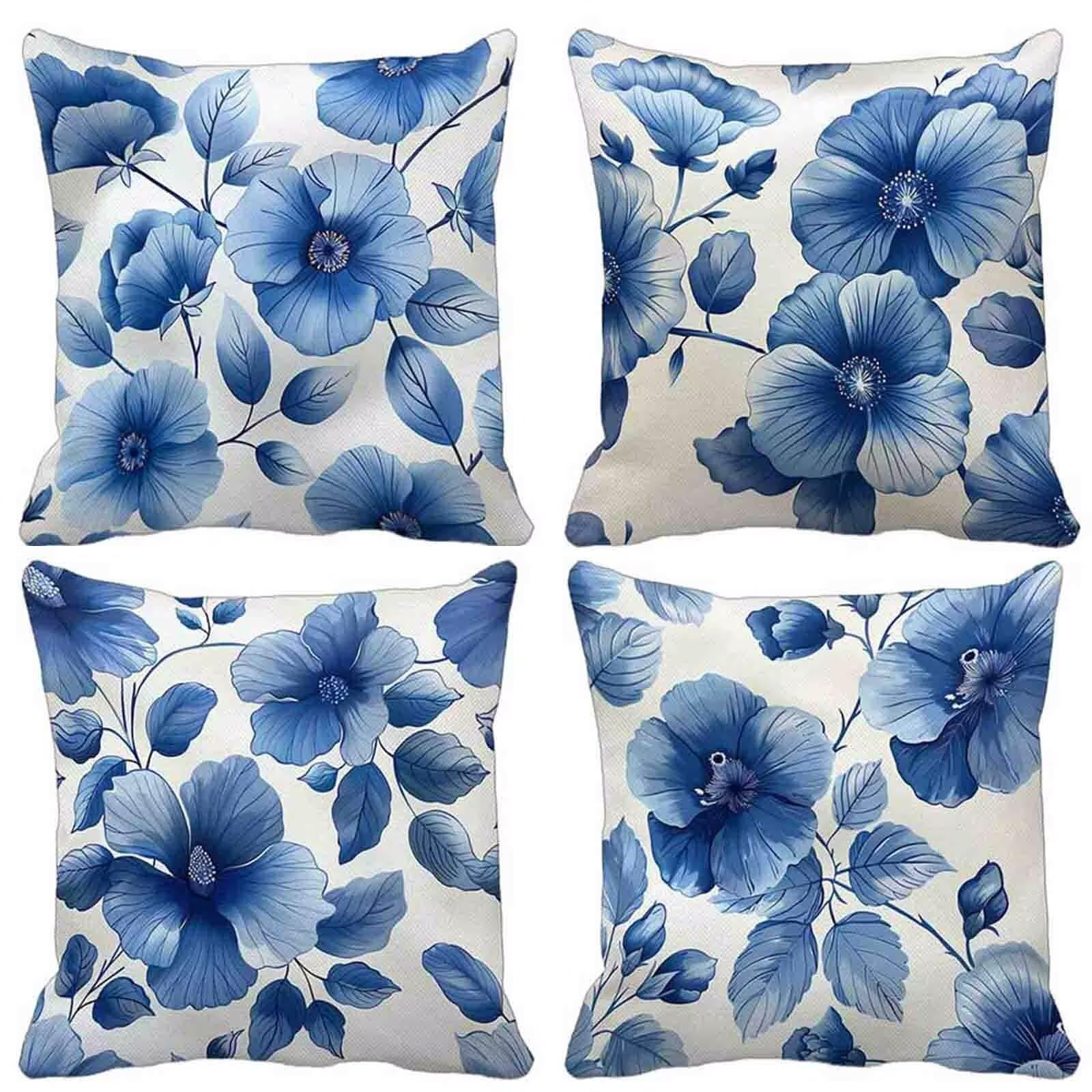 Housse de coussin extérieur imperméable 40x40 lavable et durable