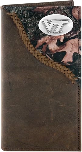 NCAA Virginia Tech Hokies Zep-Pro Roper Concho Billetera, camuflaje