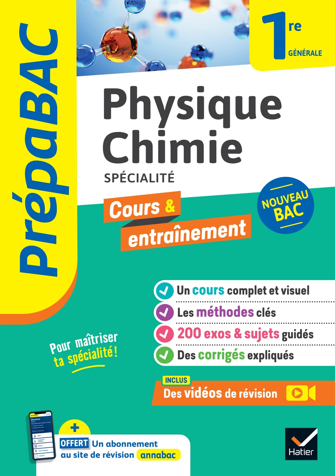 Prépabac - Physique-chimie 1re générale (spécialité): cours, méthodes & entraînement (programme de Première): 28