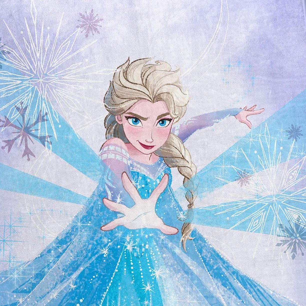 Northwest Frozen Silk Touch Sherpa Throw Blanket, 60" x 80", Frosted Believe - Image 4